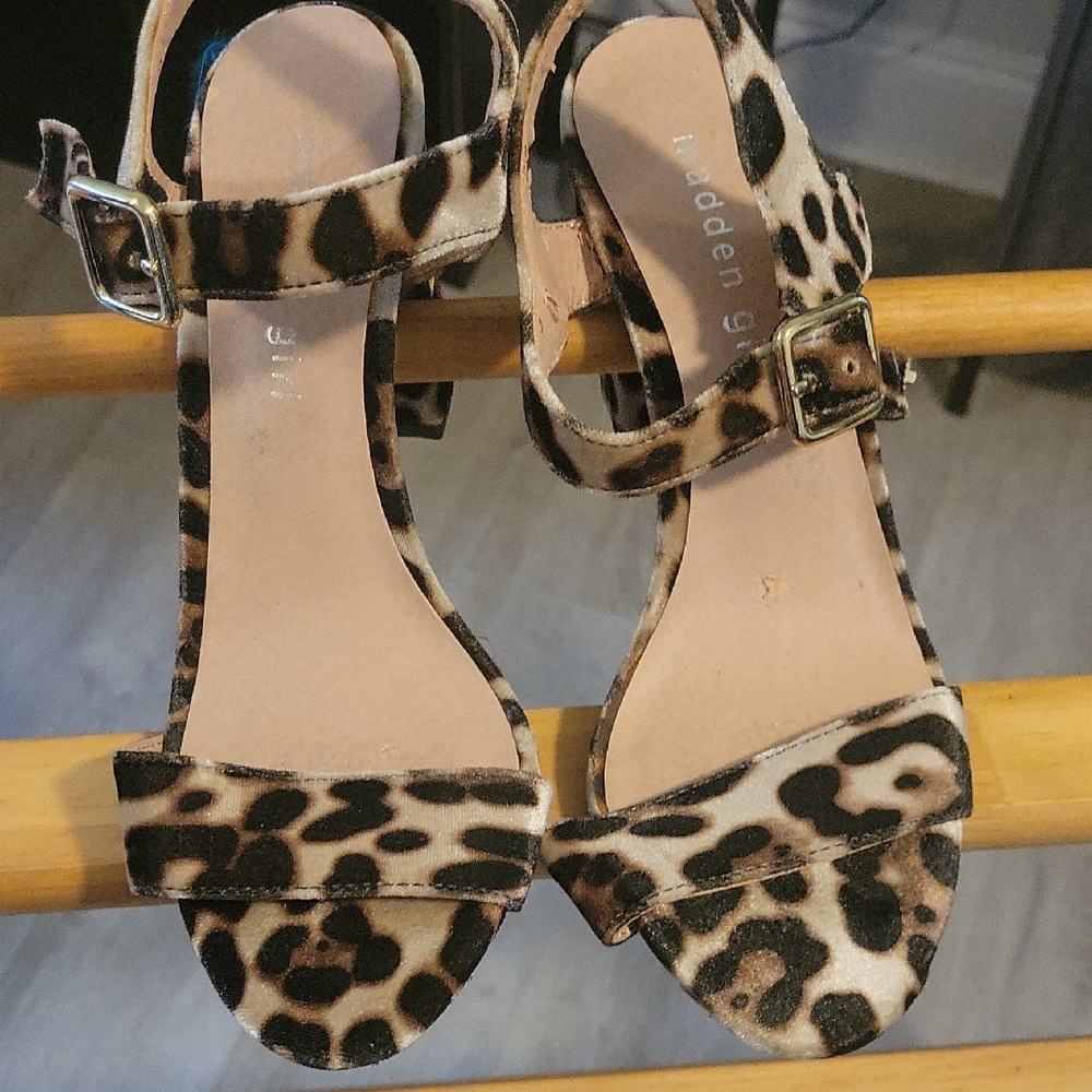 Madden Girl Brown and Black Sandals with Ankle Strap